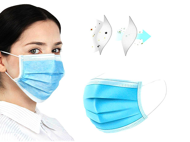 3-Ply Non-Medical Face Masks: 30-Pack