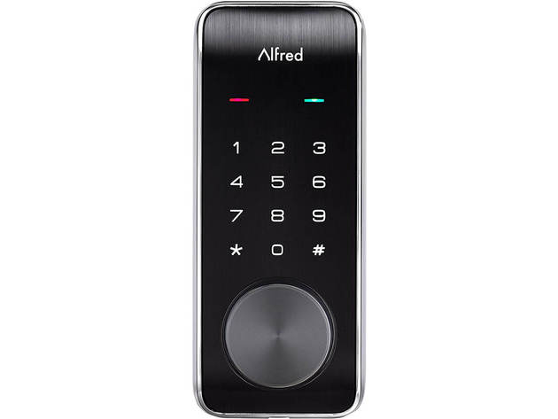 Alfred DB2BCR DB2-B Smart Door Lock with Bluetooth and keyed-entry - Chrome