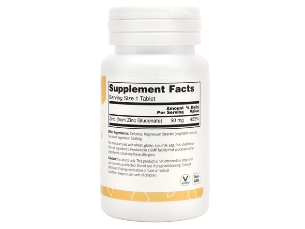 LuckyVitamin - Zinc Gluconate 50 mg. - 100 Tablet(s)