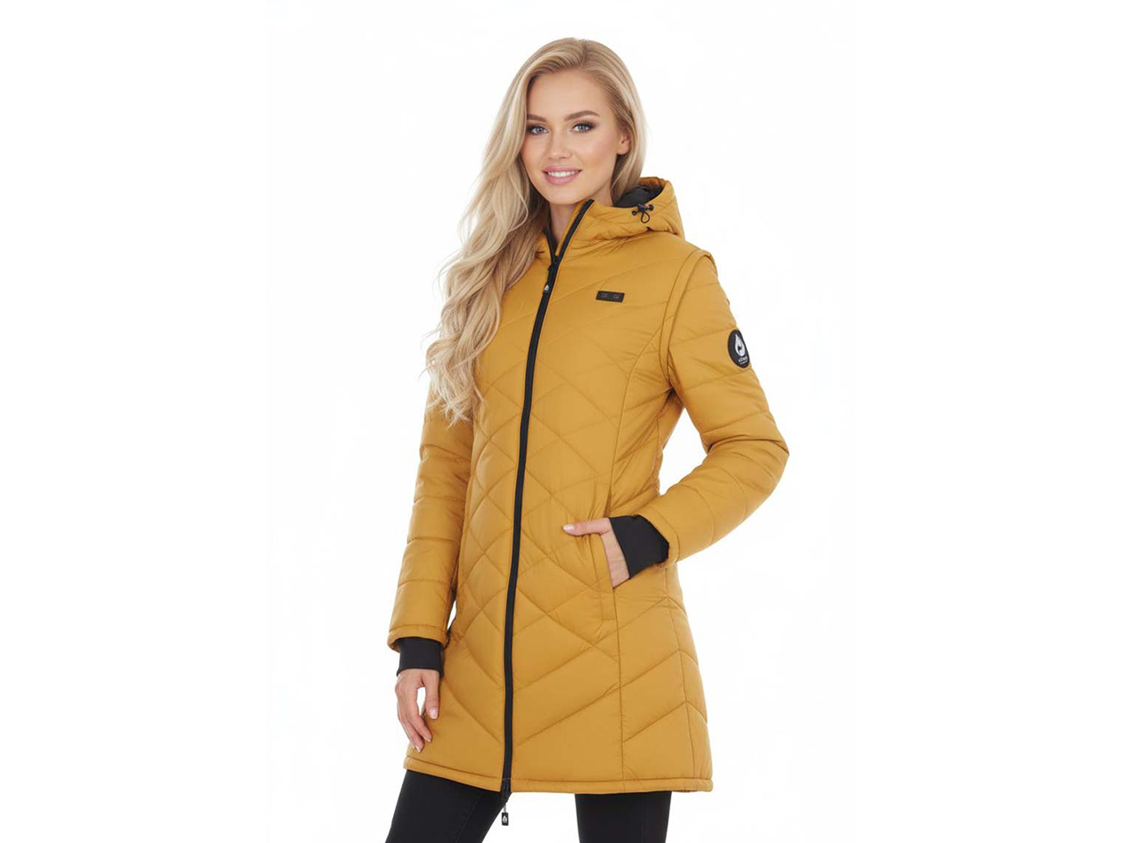 Women's Helios Hybrid Heated Coat (Golden/Large)