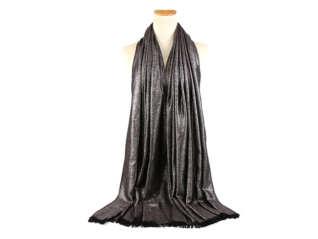Shimmered Shawls Two-Toned Elegance - Antique Silver
