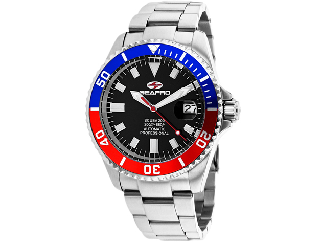 Seapro Men's Scuba 200 Black Dial Watch - SP4319 | StackSocial