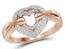 1/5 Carat (ctw J-K, I2-I3) Diamond Heart Ring in 14K Rose Pink Gold - 8