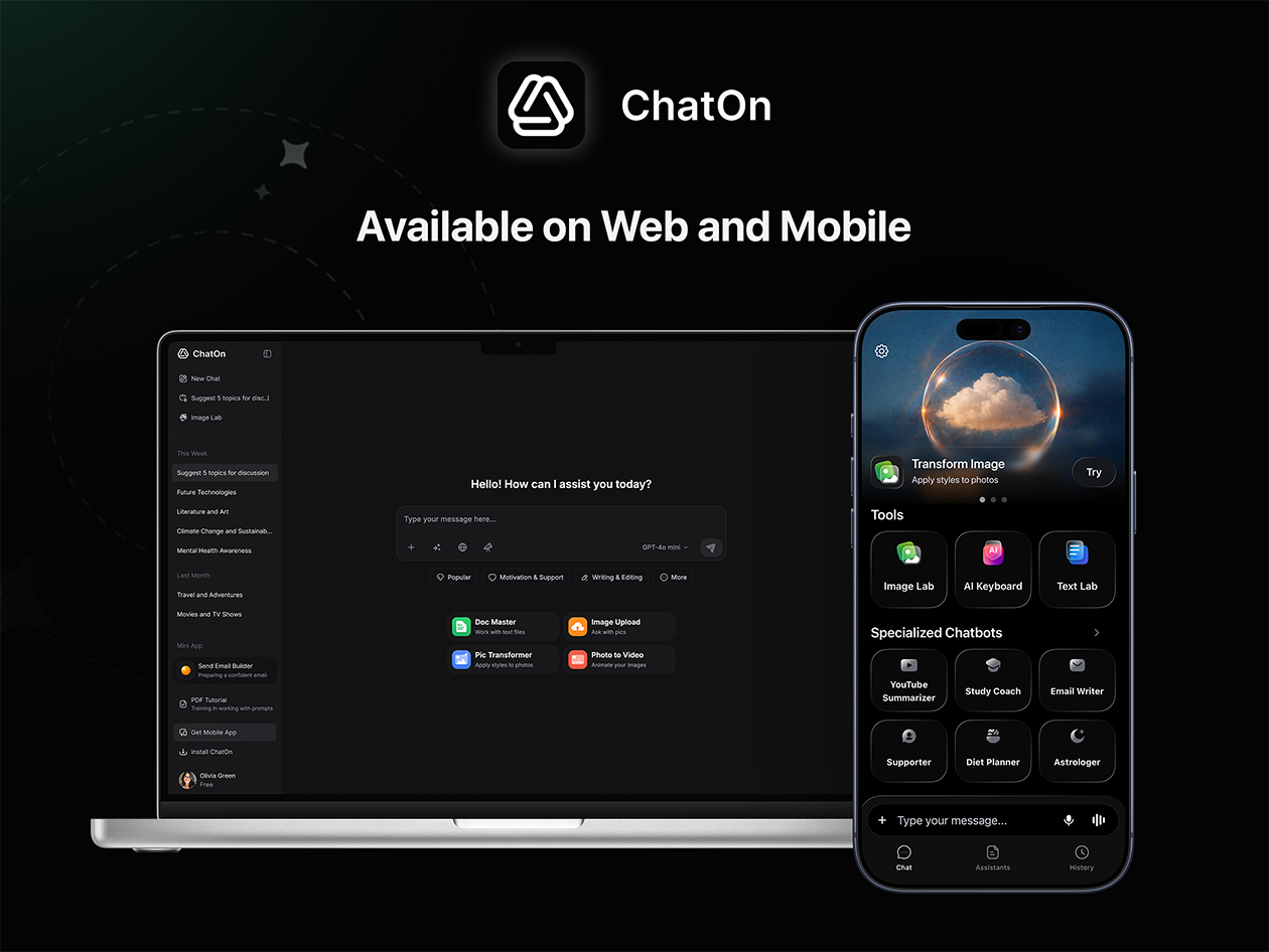 ChatOn AI Assistant Premium Plan: 5-Year Subscription