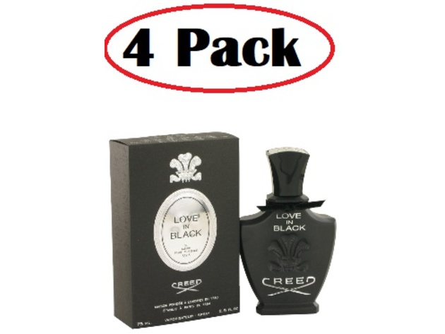 4 Pack of Love In Black by Creed Eau De Parfum Spray 2.5 oz
