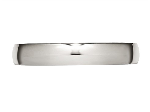 Ladies or Mens Chisel 4mm Comfort Fit Titanium Wedding Band - 14