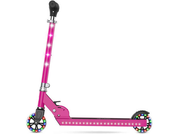 Jetson JJUPPNK Jupiter Kick Scooter With LED Lights - Pink