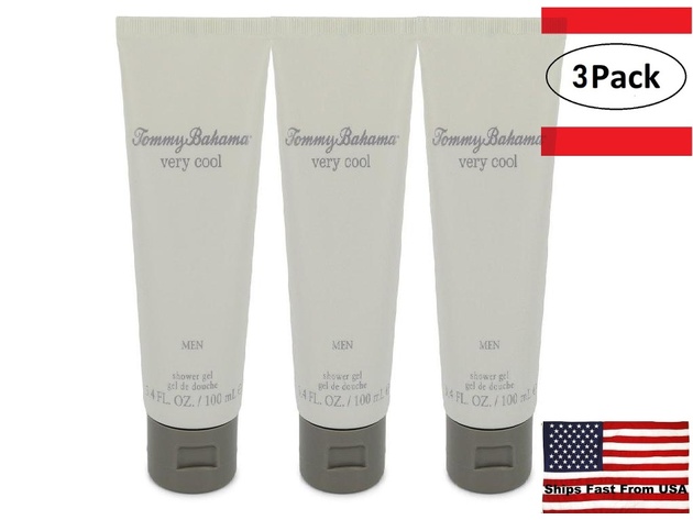 3 Pack Tommy Bahama Very Cool by Tommy Bahama Shower Gel 3.4 oz for Men