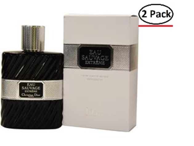EAU SAUVAGE EXTREME by Christian Dior INTENSE EDT SPRAY 3.4 OZ (Package Of 2)