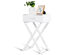 Costway Nightstand X-Shape Drawer Accent side End Table Modern Home Furniture - White