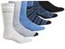 Perry Ellis Men's 6-Pk. Colorblocked Socks Black Size Regular
