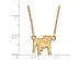 14k Gold Plated Silver U of Georgia Small Bulldog Necklace