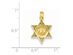 Deputy Sherif Badge with Bear Pendant Necklace in 14K Yellow Gold with Chain