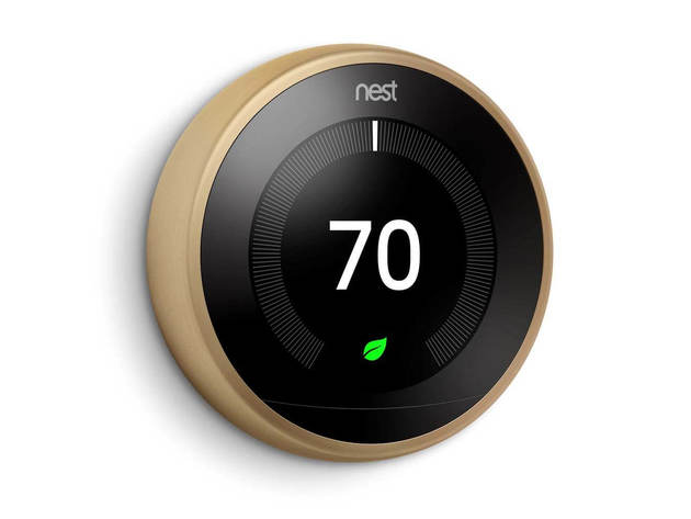 Google Nest T3032US Learning Thermostat 3rd Gen - Brass