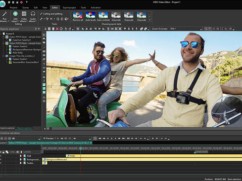 VSDC Free Video Editor Chroma key Video editing software, Film