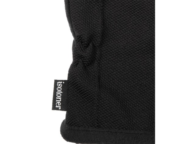 Isotoner Signature Men's Stretch smarTouch Gloves Black Size Medium