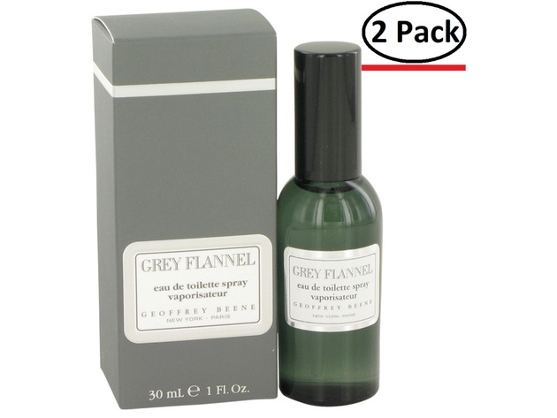 GREY FLANNEL by Geoffrey Beene Eau De Toilette Spray 1 oz for Men (Package of 2)
