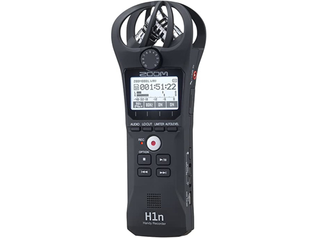 Zoom H1n Portable Recorder, Onboard Stereo Microphones, Camera Mountable - Black (Like New, Open Retail Box)