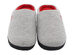 RockDove Women's 2-Tone Memory Foam Slippers | Gray/Red (Size 7-8)