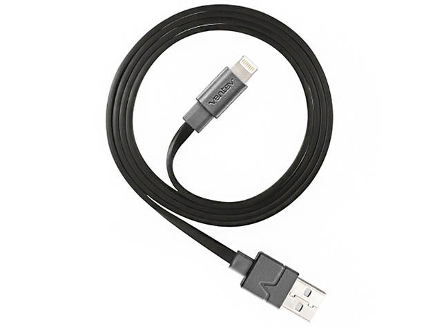 Ventev 522153 6 Ft. Chargesync Apple Lighting Cable - Black