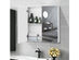 Costway Bathroom Cabinet Medicine Cabinet Wall Mount Double Door with Shelf and Mirror - White