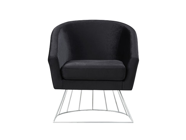 Adalene Velvet Accent Chair
