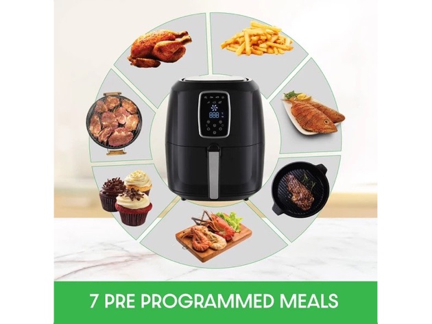 Emerald 5.2 Liter Air Fryer with Digital LED Touch Display