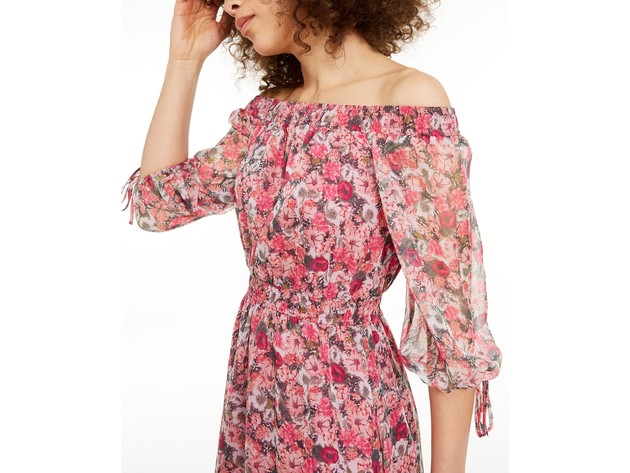 INC International Concepts Women's Floral Off-The-Shoulder Maxi Dress Size Medium
