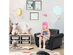 Costway  Kids Sofa Armrest Chair Couch Children Toddler Birthday Gift w/ Ottoman Black - Black