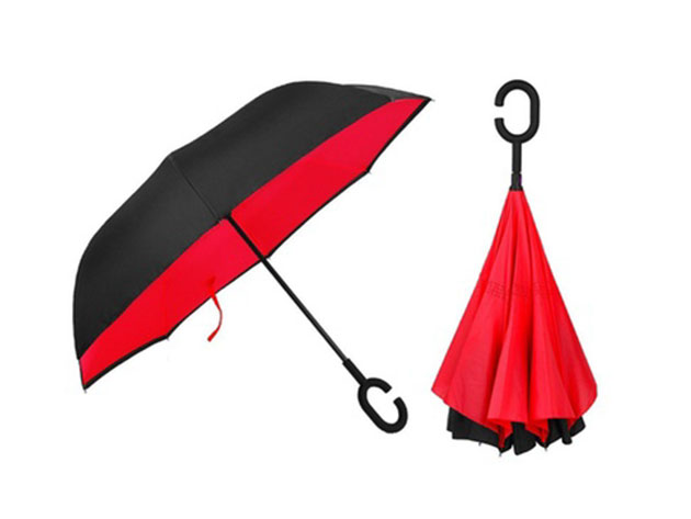 SwissTek Double Layer Smart Umbrella: 2-Pack (Red)