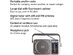 Panasonic RF-2400 Portable AM/FM AC Powered Battery Operated Analog Radio,Silver (Refurbished, No Retail Box)
