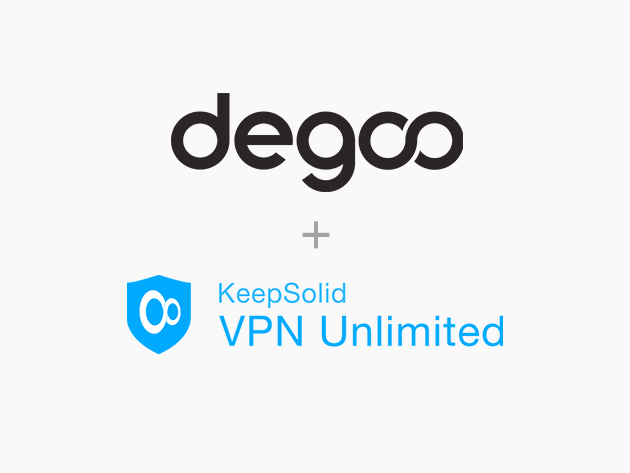 Enjoy Absolute Online Freedom & Keep Your Data Secured with Lifetime Access to the Best-Selling KeepSolid VPN Unlimited and 10TB Cloud Storage on Degoo Premium