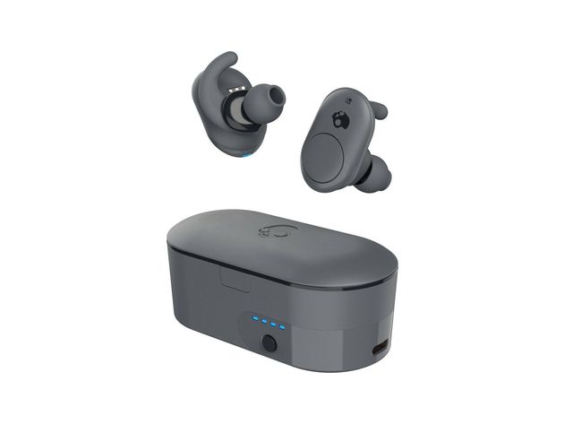 Skullcandy Push True Bluetooth Stereo Wireless Water Resistant In Ear Earbuds, Dark Gray (New Open Box)