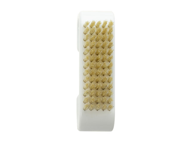 Professional Natural Bristle Nail Brush (White/One-Sided)