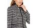 Kasper Women's Houndstooth Printed Topper Jacket Black Size 6