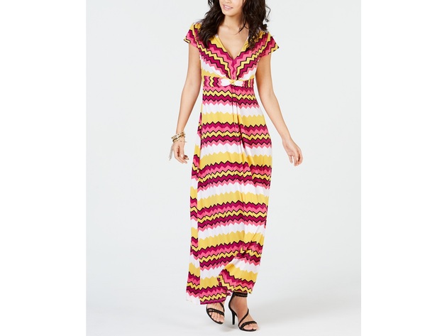 Thalia Sodi Women's Printed Maxi Dress Multi Size Extra Large