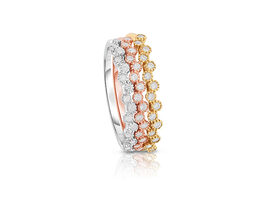 Genevive Tri-Color Stackable Rings