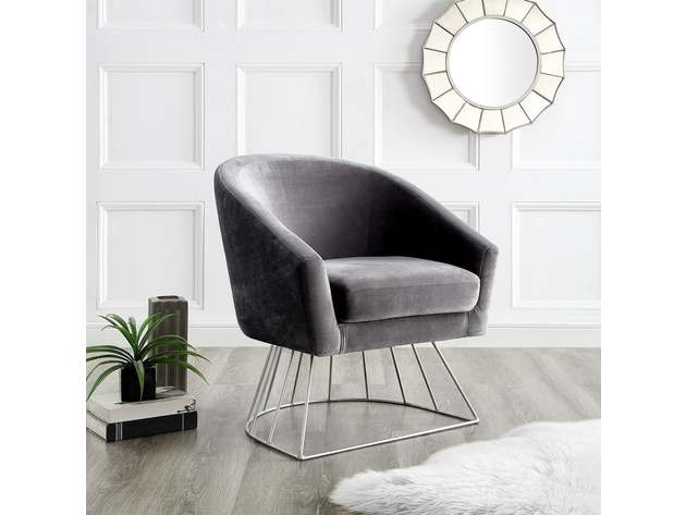 adalene velvet accent chair