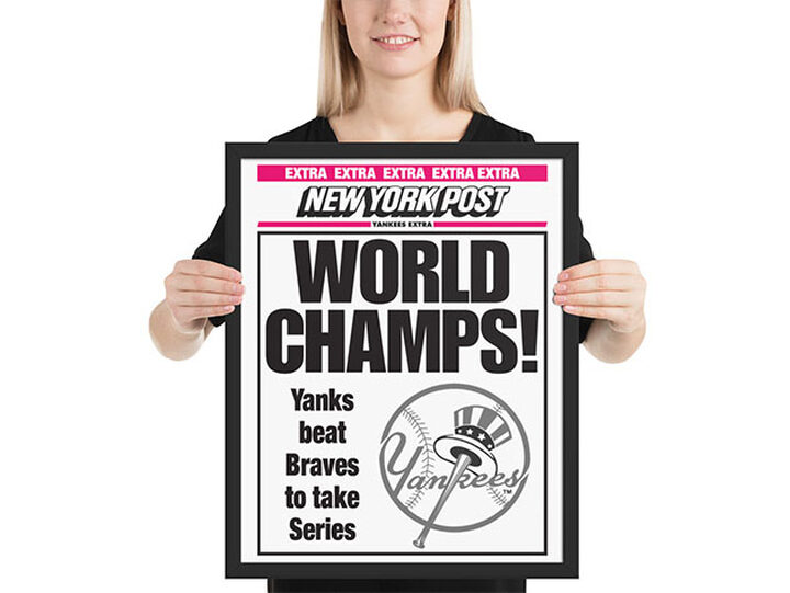 New York Yankees World Series Champs 1996 Poster – Vintage Poster