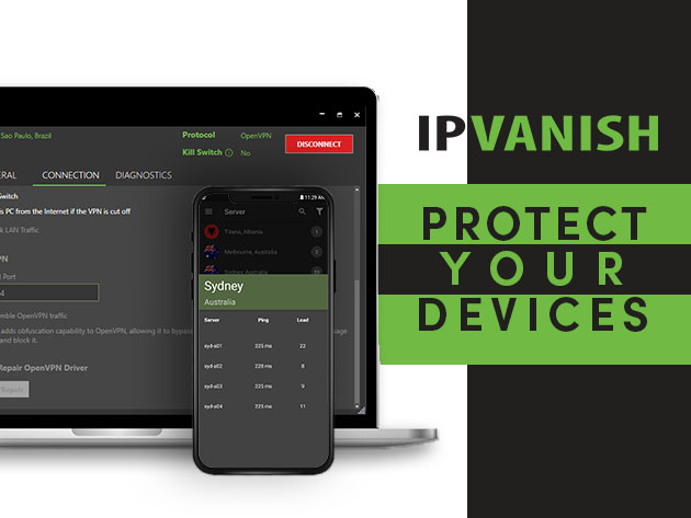 IPVanish VPN: 2-Yr Subscription for Over 70% OFF