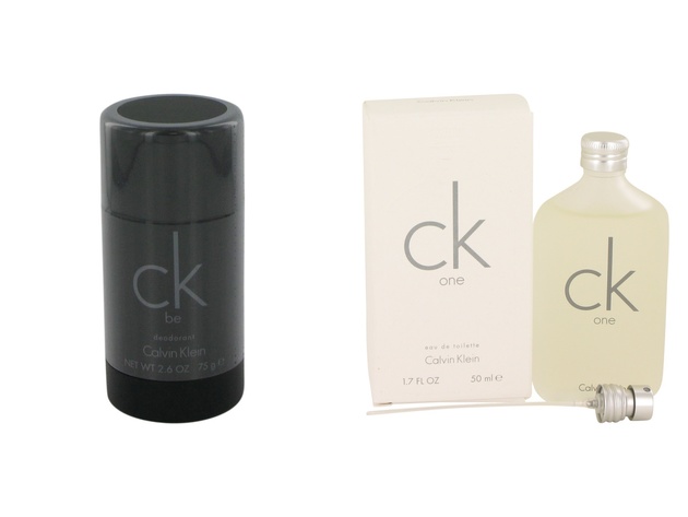 Gift set CK BE by Calvin Klein Deodorant Stick 2.5 oz And a bottle of CK  ONE Eau De Toilette Pour/Spray (Unisex) 1.7 oz