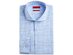 Hugo Boss Men's Slim-Fit Light Blue Windowpane Dress Shirt Pasblue Size Medium