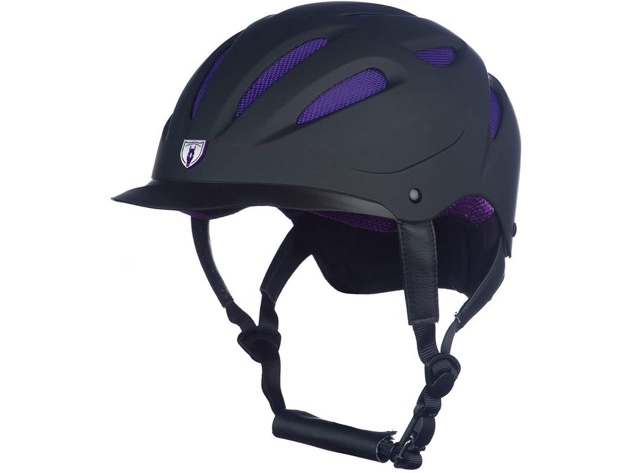 Tipperary 8700 Sportage Hybrid Imported Helmet ABS Plastic, Large - Black/Purple