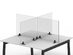 Offex Acrylic Sneeze Guard Tabletop Desk Divider (30"x24", Clear)