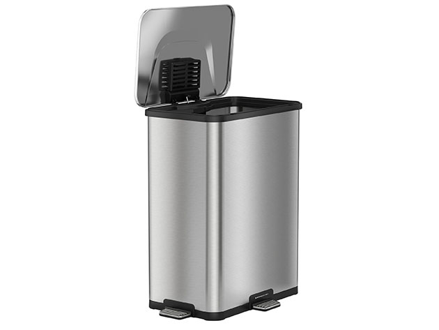 iTouchless AutoStep Pro 13-Gallon Step-Sensor Trash Can