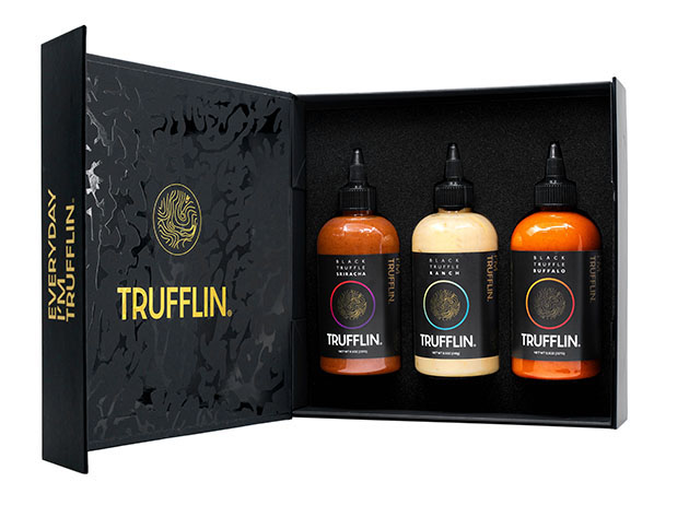 Trufflin Organic Black Truffle Ranch, Buffalo & Cold-Pressed Sriracha Trio Gift Set