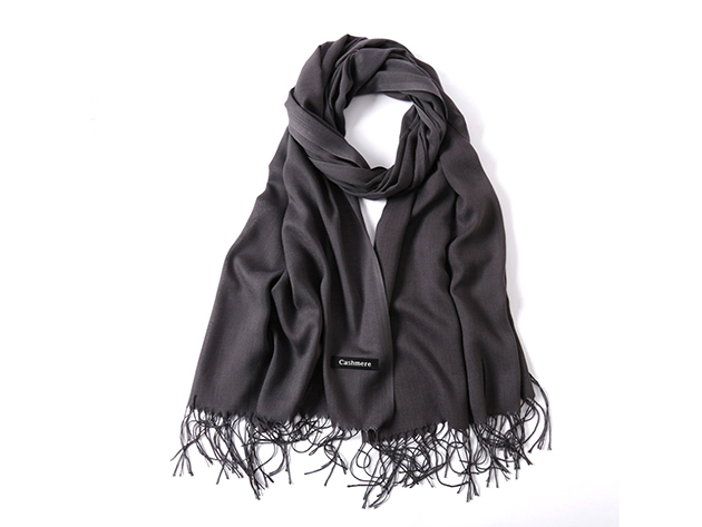 Lavisha Cashmere-Blend Shawl (Black)