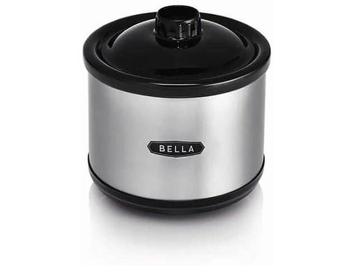 Bella - 5-Qt. Slow Cooker with Dipper - Stainless Steel