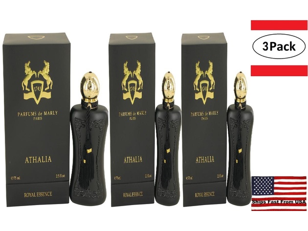 3 Pack Athalia by Parfums De Marly Eau De Parfum Spray 2.5 oz for Women