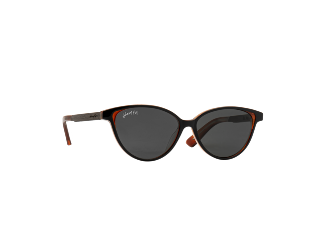 Bel Air Sunglasses Black Leaf / Smoke Polarized